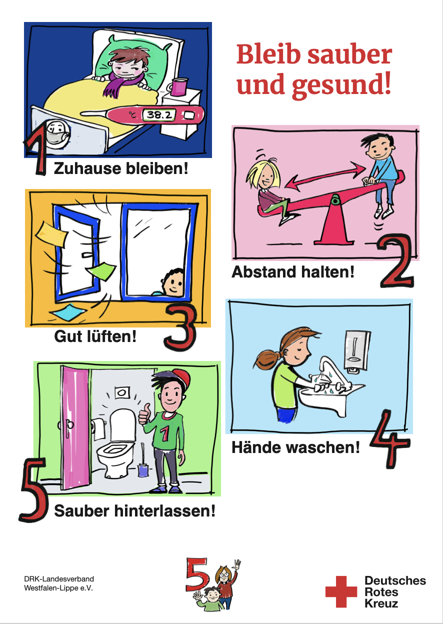 Plakat Hygieneregeln für Kinder